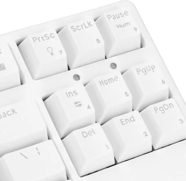 Alt view image 2 of 7 - F87 Mechanical Keyboard, Wired Mechanical Keyboard N Key Rollover Professional Game Chip Conversion Function for Office (White)