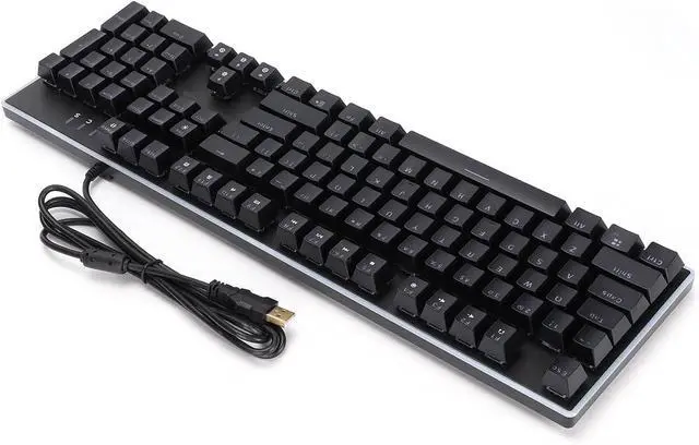 Alt view image 3 of 7 - Gaming Keyboards, 104 Key USB Keyboard with Backlight Effects, Silent Computer Enter Keyboard Accessories Compatible with