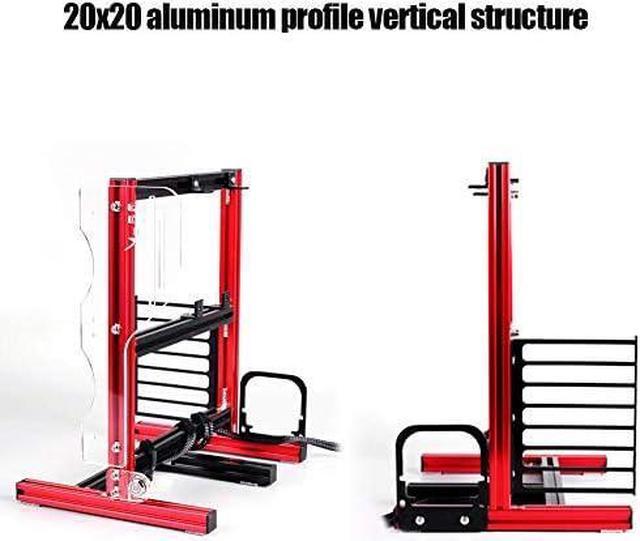Alt view image 6 of 7 - M ATX/ATX/ITX Motherboard Chassis DIY Set,Computer Aluminum Open Air Frame Chassis Case, Vertical Overclocking Open Aluminum Frame Chassis Rack,Good Heat Dissipation(Red)