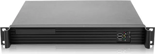 Alt view image 2 of 6 - RackChoice 1U Rackmount Server Chassis 11.8" Depth Support Mini-itx M/B only