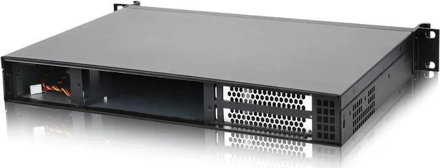 Alt view image 4 of 6 - RackChoice 1U Rackmount Server Chassis 11.8" Depth Support Mini-itx M/B only