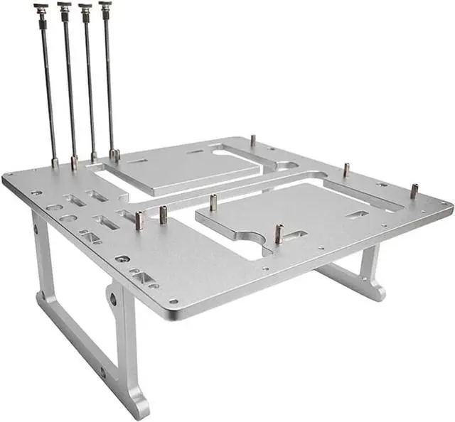 Main image of Open Air ATX PC Frame HTPC Water Cooling Test Bench Aluminum Case Bare Overclocking DIY Computer Support Graphics Card Silver