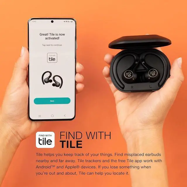 Alt view image 6 of 6 - Epic Air Sport ANC Gen 2 True Wireless Bluetooth Earbuds Headphones for Working Out IP66 Sweatproof 15-Hour Battery Life +55-Hour Charging Case Music Controls 3 EQ Sound Settings