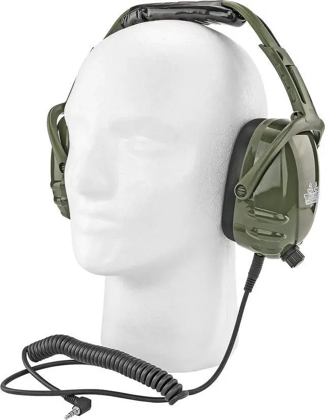 Main image of Earmuff Headphones - RDE-990, iPhone & Scanner Compatible - Great for Impact Sports Like Hunting, Gun Range, NASCAR Races, Construction, Work, etc.