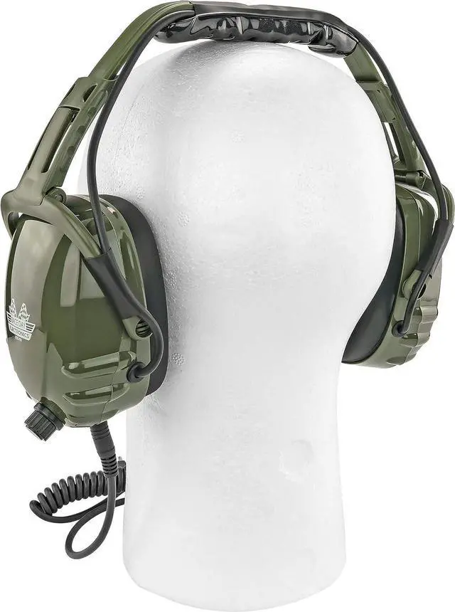 Alt view image 3 of 6 - Earmuff Headphones - RDE-990, iPhone & Scanner Compatible - Great for Impact Sports Like Hunting, Gun Range, NASCAR Races, Construction, Work, etc.