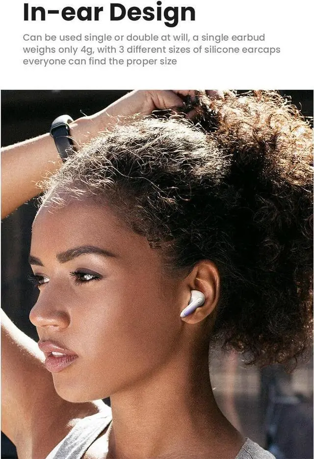 Alt view image 3 of 7 - FK Trading Wireless Earbuds Headphones for T-Mobile REVVL 6X 5G Wireless Earbuds - Bluetooth 5.3 Headphones in Ear with Charging Case, Dual-Mic ENC TWS Earbuds, Waterproof, Touch Control - Black