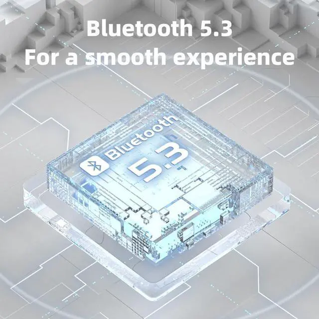 Alt view image 6 of 6 - JadeAudio JW1 Open Ear Headphones Bluetooth 5.3 Wireless Headphones with Mic with HiFi Sound, 18hrs Playtime Sport Earbuds for Running (Black)