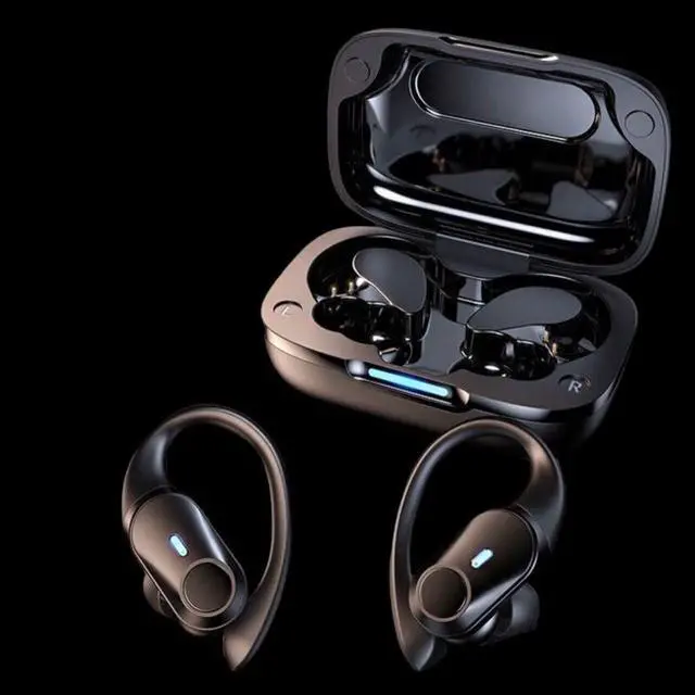 Alt view image 2 of 7 - for Google Pixel 7 Wireless Earbuds Bluetooth Headphones, Over Ear Waterproof with Microphone LED Display for Sports Running Workout - Black
