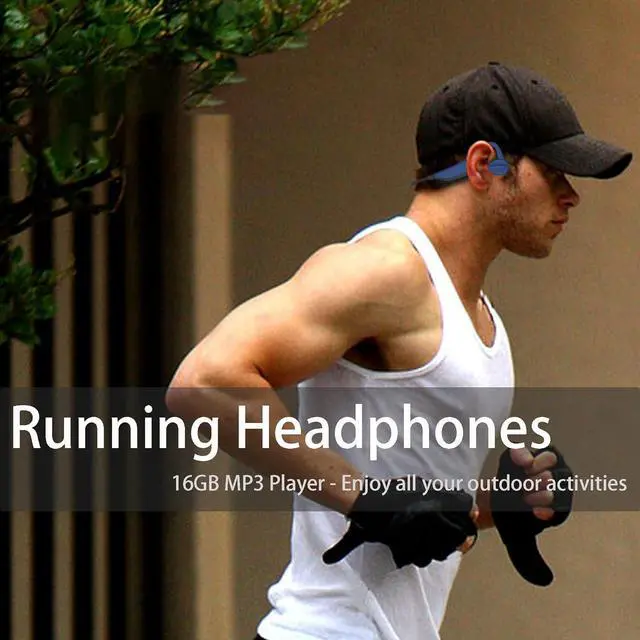 Alt view image 4 of 7 - Swimming Bone Conduction Headphones Waterproof Mp3 Player, Open Ear Wireless Earbuds 16G Sport Earphones with Bluetooth for Running Diving Water Gym Spa Underwater