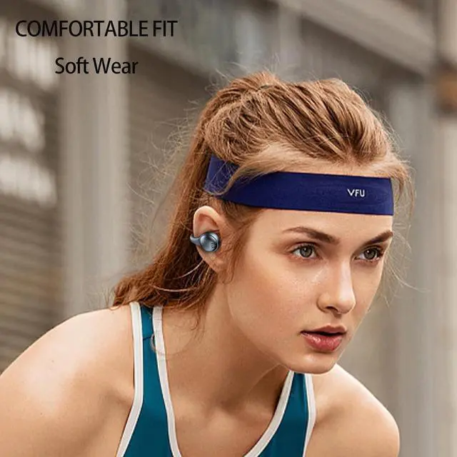 Alt view image 3 of 7 - Wireless Ear Clips Ear Buds Bone Conduction Bluetooth Wireless Headset Open Ear Headphones Ear Clip On Headphones Bone Conducting Induction Earphones Wireless Ear Bone Conduction Headphones