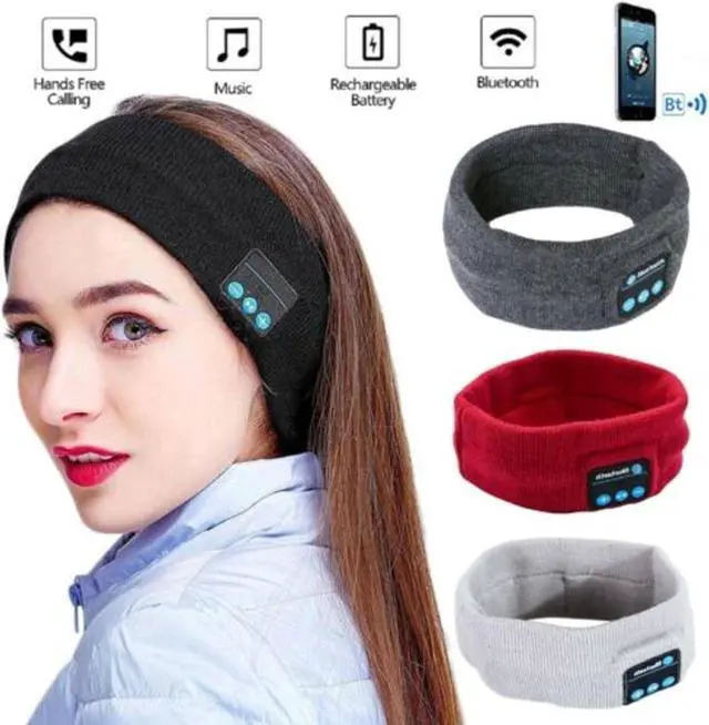 Alt view image 2 of 7 - NC Sports Headband Wireless Bluetooth Stereo Headphones Running Headphones Sleep Headphones Sports Sleep Music Headbands Fashion Headband Headphones