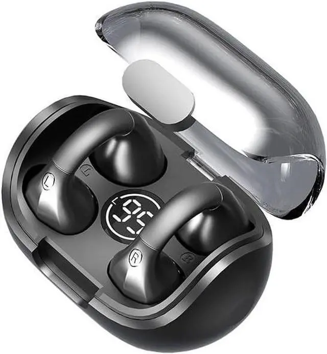 Main image of Ear Clips Ear Buds Wireless Clip On Open Ear Headphones Earbuds Ear Clip Bone Conducting Conduction Headphones Headset Earphones Bone Induction Conduction Earbuds Bluetooth Earbud Ear Buds