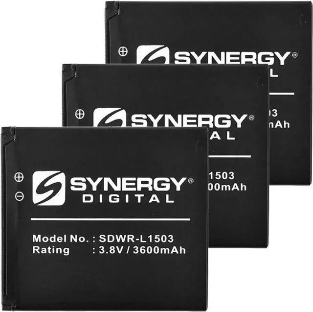 Main image of Synergy Digital Wireless Router Batteries, Compatible with Novatel Wireless MiFi 6620L Wireless Router, (Li-Ion, 3.8V, 3600 mAh), Combo-Pack Includes: 3 x SDWR-L1503 Batteries