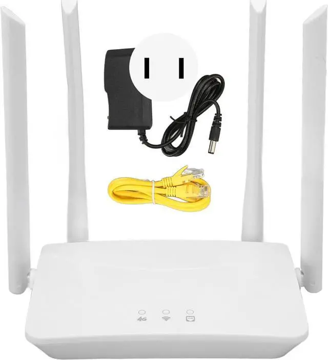 Alt view image 6 of 7 - 4G LTE Wireless Router, 300Mbps 100240V High Gain Antenna Preventing Interference High Speed Cat4 Mobile WiFi Hotspot Router for European Area for Office (US Plug)