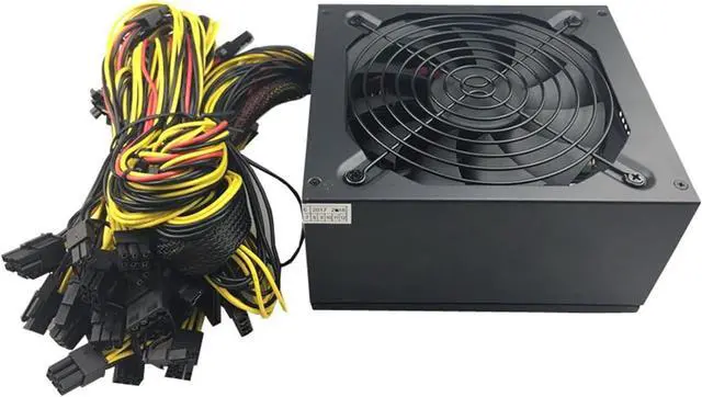 Alt view image 2 of 7 - 2000w Power Supply 2000W Mining Power Supply 220V for Ethereum Coin Computer Mini Machine Power Source 24pin PSU