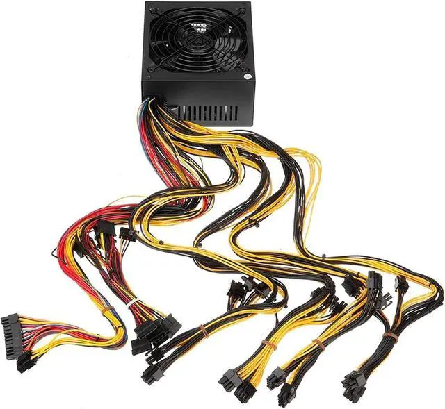 Alt view image 3 of 7 - 1800W PC Power Supply Miner Power Graphics Card PSU ATX Mining Machine Power Supply 180~240V 80+ Platinum Certified
