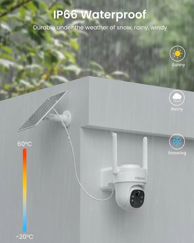 Alt view image 7 of 7 - Solar Security Cameras Wireless Outdoor 4 Pack, 3MP Security Cameras Wireless Outdoor with 128GB SD Card