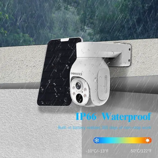 Alt view image 5 of 7 - Gadpiparty OOSSXX Extend PTZ Camera & 2-Way Audio 4MP Extend Solar Outdoor Security Cameras Wireless Solar Camera Battery Powered WiFi PIR Detection Home Indoor Video Surveillance NVR System