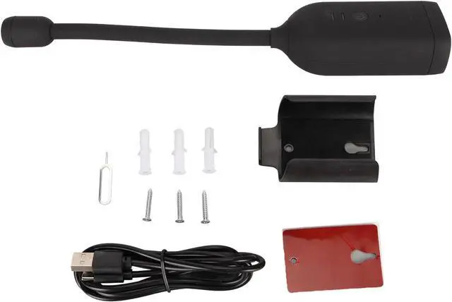Alt view image 5 of 7 - Camera Hidden, 360 Degree Panoramic Lens Mini Security Camera Two Way Intercom, 2000mAh Flexible Setup for Toddler Garage Yard Remote Playback Night