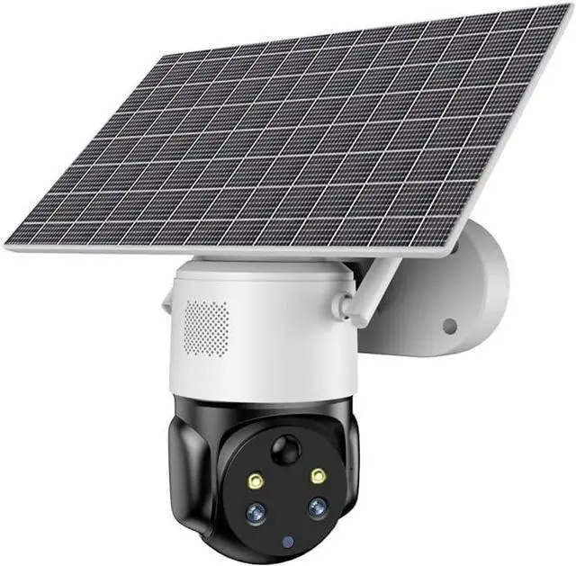 Alt view image 2 of 7 - Dual Camera for Home Security, 2K 4MP Security Camera System, Security Camera Wireless Outdoor, 355° Pan & 90° Tilt, 8W High-Performance Solar Panel, Color Night Vision.