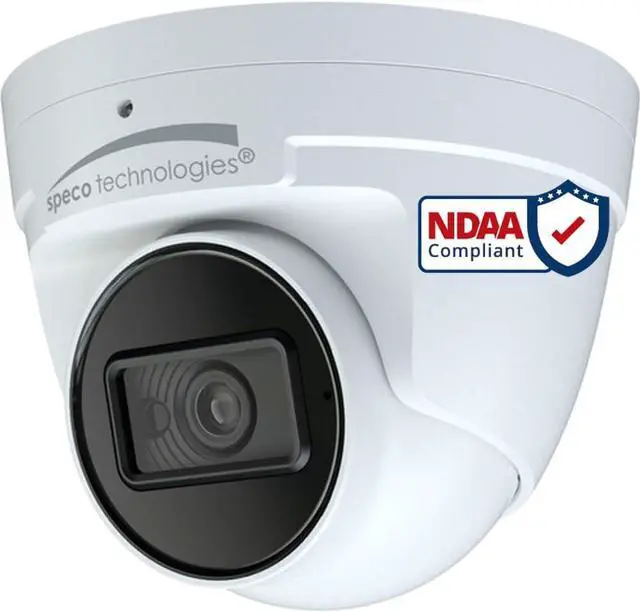 Main image of Gadpiparty Speco-Technologies O8VT3 8MP 4K Network PoE Turret Dome IP Camera Outdoor Vandal Proof, 2.8mm Lens, 100ft Night Vision, H.265, IP67, Built-in Mic, Security IP Camera Compatible with Speco
