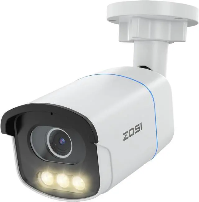 Main image of ZOSI C186 5MP 3K Aurora Lux True Color Night Vision PoE IP Security Camera Outdoor, F1.0 Large Aperture, 1/1.79" Image Sensor, Smart Warm Light, Human Vehicle Detect, Spotlight Siren Alarm, 2-Way Talk