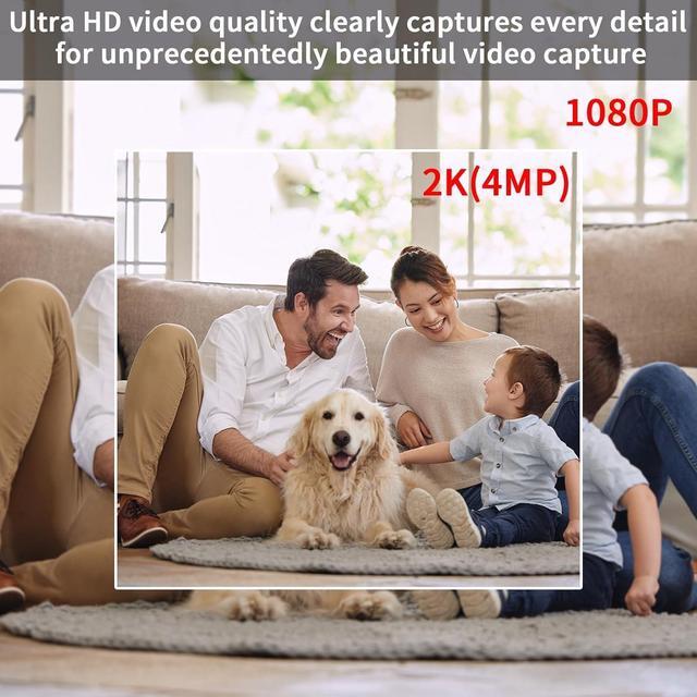 Alt view image 4 of 7 - Hidden Camera-Smoke Detector Camera- 2K HD Wireless Camera-Nanny Cam-for Home/Office/Baby/Pet,Built-in 128GB SD Card