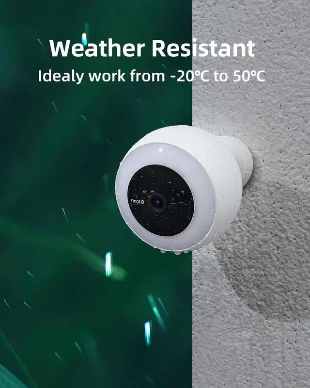 Alt view image 6 of 6 - Noorio B310 Wireless Outdoor Security Camera with 600lm Spotlight, 12600mAh Battery-Powered Solar Camera with 16GB Free Local Storage, 2K Color Night Vision, 2.4GHz WiFi Only