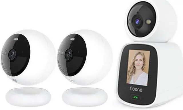 Main image of Noorio B210 2K Wireless Outdoor Security Camera & CL200 2-Way Video Calling Indoor Camera