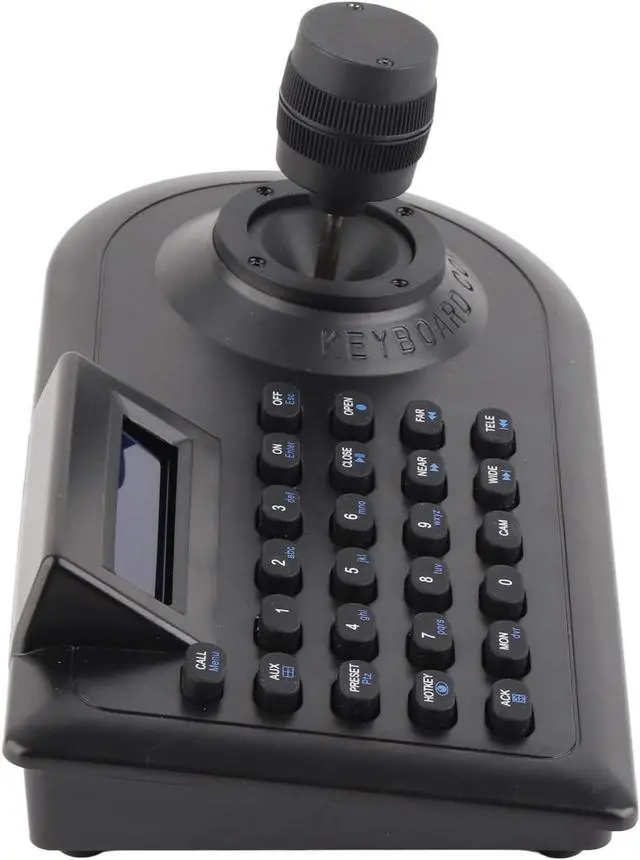 Alt view image 5 of 7 - Hilitand PTZ Camera Joystick Controller, Professional LCD Display Multi Protocol Pan Tilt Zoom Control for CCTV Conference ABS US Plug RS485 RS232 RS422