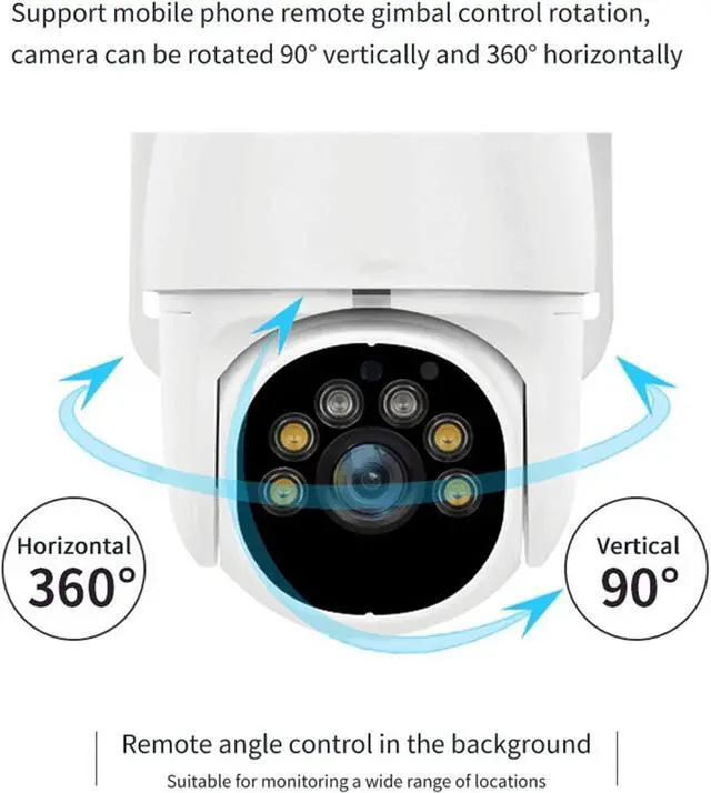 Alt view image 6 of 7 - Solar Security Cameras, 1080P HD Outdoor Solar Cameras Kit Intelligent Solar Camera, Night Vision, 360 Degree Rotation