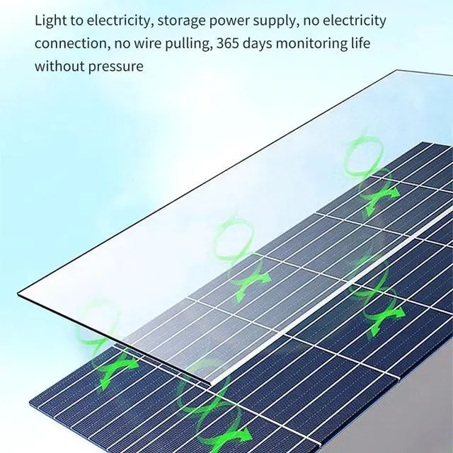 Alt view image 5 of 7 - Solar Security Cameras, 1080P HD Outdoor Solar Cameras Kit Intelligent Solar Camera, Night Vision, 360 Degree Rotation