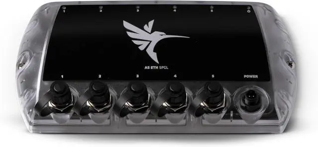 Alt view image 2 of 5 - Humminbird 411850-1 AS ETH 5PGL - 5 Port Ethernet Switch & 720073-5 15 Foot Ethernet Cable, Black