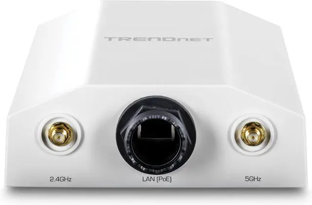 Alt view image 6 of 7 - TRENDnet 5 dBi WiFi 6 AX1800 Outdoor PoE+ Omni Directional Access Point, TEW-941APBO, Point-to-Point and Point-to-Multi-Point Bridge, IP67 Weather Rated Housing, PoE+ Powered, White