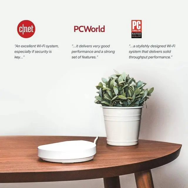 Alt view image 2 of 5 - TP-Link Deco Mesh WiFi System(Deco M5) Up to 5,500 sq. ft. Whole Home Coverage and 100+ Devices,WiFi Router/Extender Replacement, Anitivirus, 3-pack