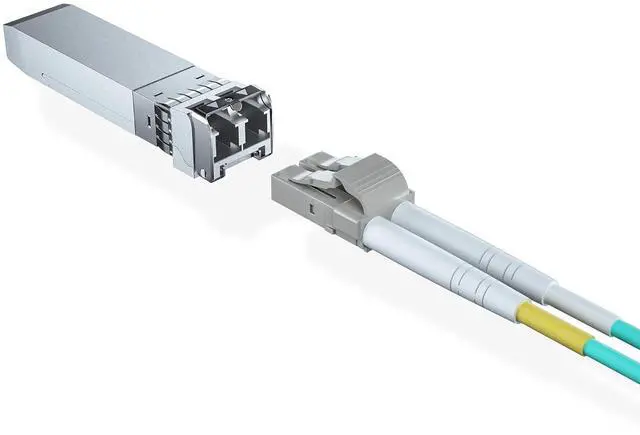 Alt view image 4 of 7 - H!Fiber 10 Pack 10G Multimode SFP+ LC Module, 10GBase-SR Fiber Transceiver for Cisco SFP-10G-SR, Meraki MA-SFP-10GB-SR, Ubiquiti UniFi UF-MM-10G, Mikrotik, Netgear and More (MMF,850nm,300m,DDM)