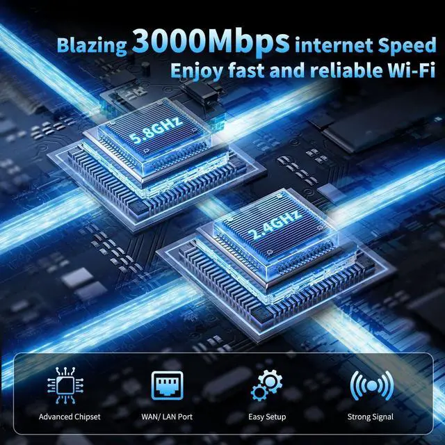 Alt view image 7 of 7 - 2025 WiFi Extender Signal Booster, Long Range Wireless Repeater Amplifier with Ethernet Port, for Home, Outdoor, Covers Up to 20000 Sq, Dual Band, Works with All Router, Quick Setup
