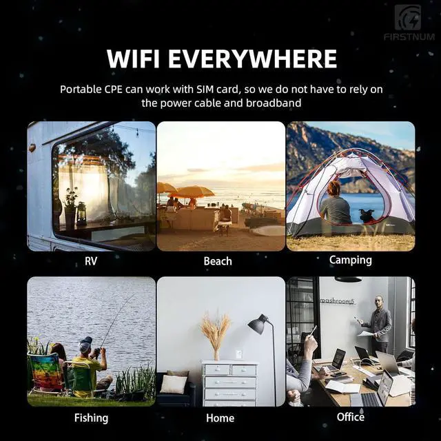 Alt view image 2 of 6 - CPE C600C WiFi Router with SIM Card Slot, 4G LTE CAT7 300 Mbps WiFi, Portable Travel Long Range Wireless Router Outdoor/Indoor 802.11a/b/n/g/ac 1200Mbps for Home/Truck/RV