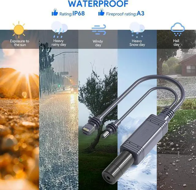 Alt view image 3 of 7 - Starlink Mini 12V Adapter Kit, 150W 3 in 1 GigE Passive & ESD Protection Mini Starlink 12v with USB & Type-C Power Output and DC Step UP Converter DC 9-36V/200W for Starlink Mini Dishy