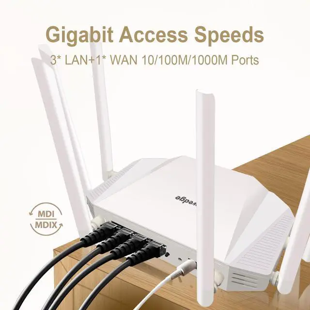 Alt view image 7 of 7 - AX3000 WiFi 6 Router  Dual Band Wireless Internet Router, Gigabit Home Router, High Speed Easy Mesh Wireless Router MUMIMO | QoS | DDNS | IGMP | IPV6 | WPA3 | Guest WiFi for Large Home,Gaming