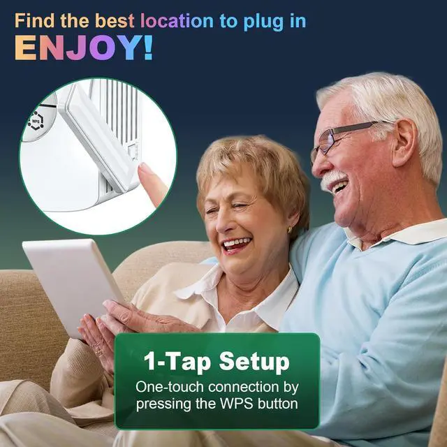 Alt view image 5 of 7 - 2400Mbps WiFi 6 Extender Signal Booster - 10K Sq.Ft Coverage w/5X Faster Internet Booster for Home & Outdoor | 5GHz Dual-Band Wireless Repeater with Ethernet Port, 4 Antennas Long Range for Router