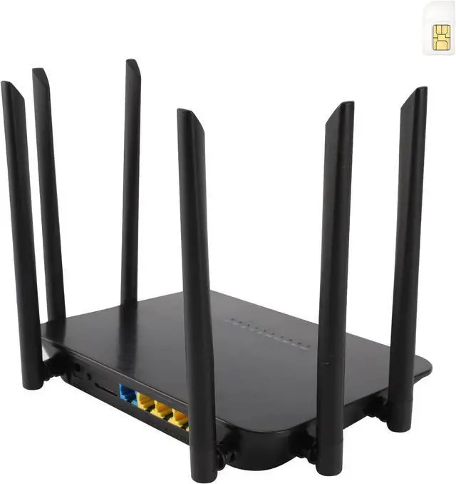 Main image of Dual Band 4G LTE Router with SIM Card Slot Unlocked Modem, 1200Mbps Mobile Hotspot Support AT&T and T-Mobile, 6-Antenna Wireless Wi-Fi Router