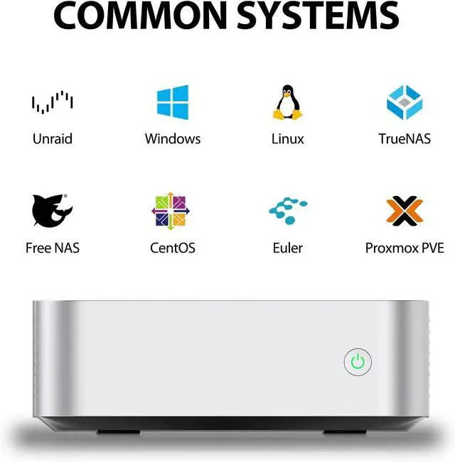 Alt view image 3 of 6 - Aiffro K100 All-SSD NAS Storage | Intel N100 | 8GB LPDDR5 4800MHz | 4 Bays 2280 M.2 SSD Up to 16TB | 2.5GbE RJ45 | Mini Pocket NAS | Set for Truenas, Freenas, Unraid, Windows, OMV