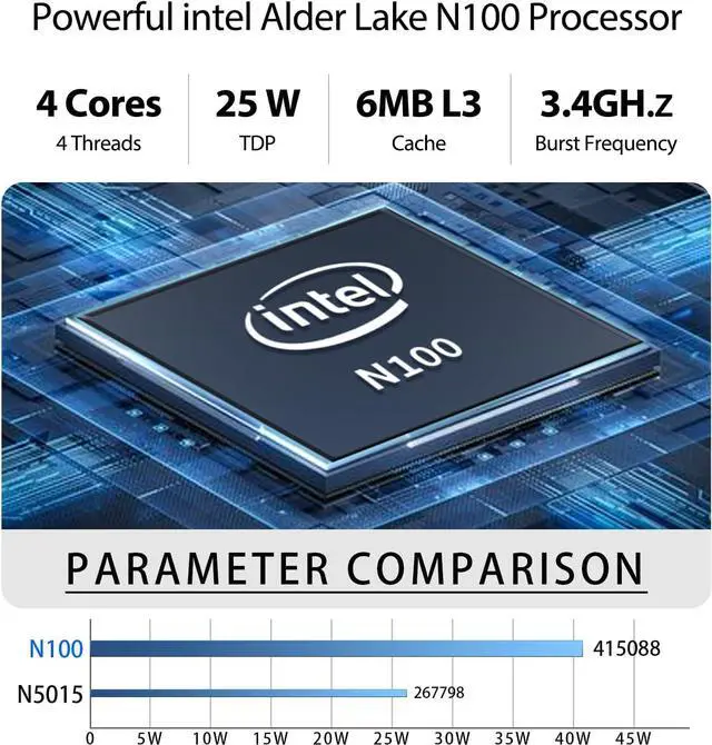 Alt view image 5 of 6 - Aiffro K100 All-SSD NAS Storage | Intel N100 | 8GB LPDDR5 4800MHz | 4 Bays 2280 M.2 SSD Up to 16TB | 2.5GbE RJ45 | Mini Pocket NAS | Set for Truenas, Freenas, Unraid, Windows, OMV
