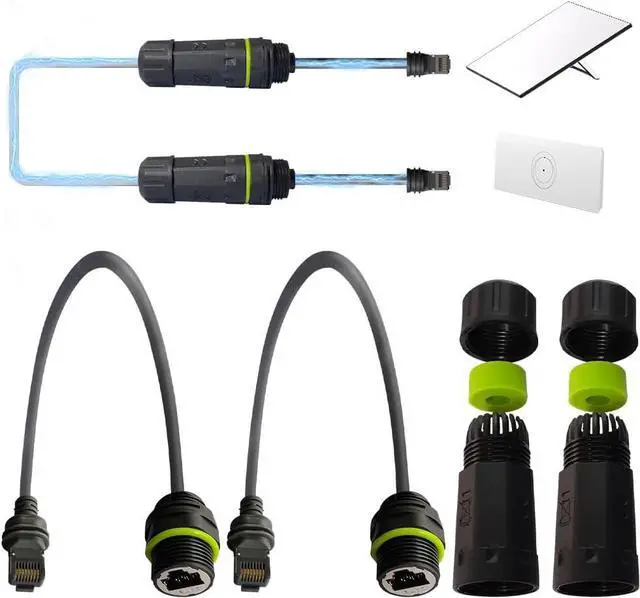 Main image of Ethernet Adapter Gen 3/Mini, Starlink Cable 1.64FT with RJ45 Ethernet Cable Interface, for Connecting Starlink Standard V3/Mini Dish and Router, Waterproof -2PCS