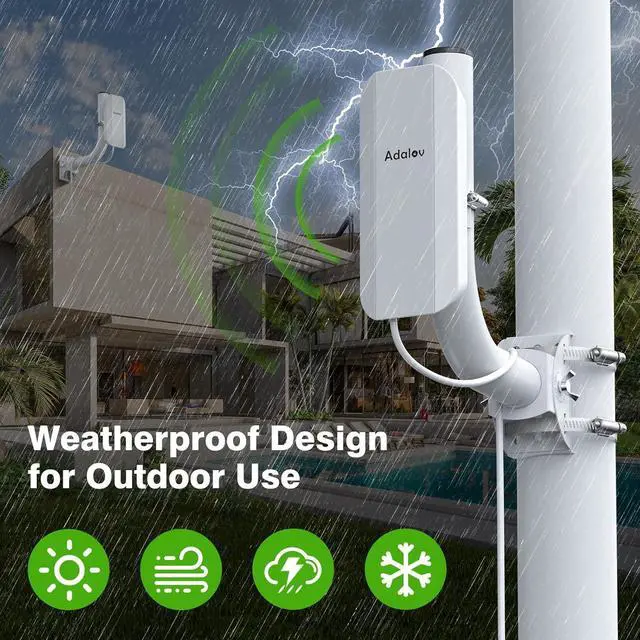 Alt view image 7 of 7 - CPE362 WiFi Bridge with 48V PoE & VLAN, Gigabit 5.8GHz Point to Point Wireless Bridge, IP65 Waterproof, 5KM Range for CCTV, Starlink Extend, Farm, Garage, Multi-Building Network