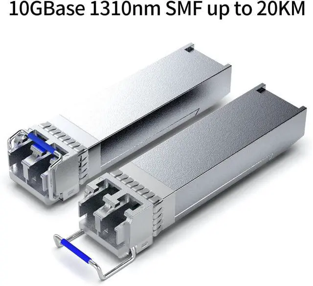 Alt view image 3 of 7 - 10Pack SFP+ 10GBase-LR SingleMode Module, 1310nm 10G LC SMF Fiber Optic Transceiver for Cisco SFP-10G-LR, Ubiquiti UniFi UF-SM-10G, Meraki MA-SFP-10GB-LR, Netgear, TP-Link and More (1310nm DDM 20km)