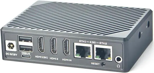 Alt view image 3 of 7 - NanoPC-T6 Computer Mini WiFi Router, Open Source Smart IoT Gateway, LPDDR4X 16GB RAM 256GB eMMC, Rockchip RK3588 CPU 6Tops NPU, 2X 2.5Gbe Ethernet Port, Support M.2 NVMe SSD Module (16+256GB Bundle)