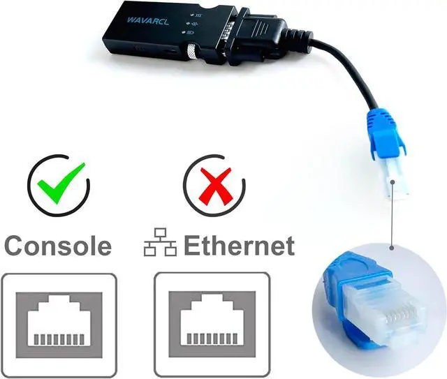 Alt view image 6 of 7 - Long Range RS232/RS-232 Serial Bluetooth Adapter Supports 9 pin or RJ45 Interface,Cisco Compatible Console Cable,Wireless Configuration of switches, routers,etc. (WF610A)