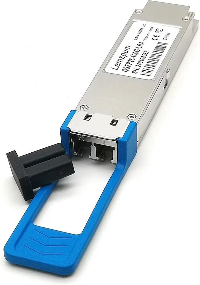 Alt view image 2 of 5 - 1pc 100Gb QSFP28 Singlemode Module 100GBASE-LR4 1310nm 10km DOM Duplex LC SMF Optical Transceiver Compatible with Arista/Brocade/Dell SFP-100G-LR4 ect.